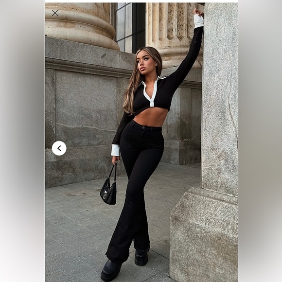 Fashion Nova Denim - NWT FASHION NOVA HIGH RISE BLACK FLARE JEANS